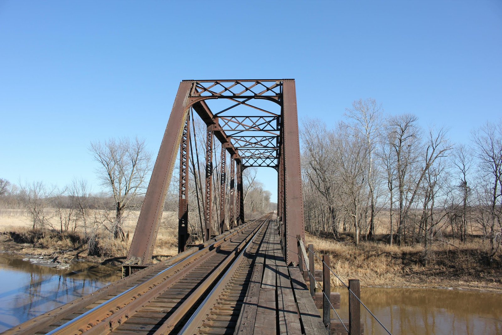 Looking east